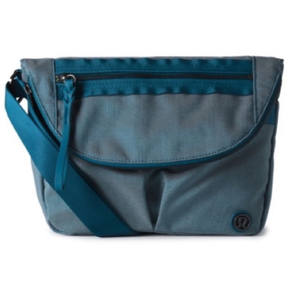 lululemon athletica Teal and Slate Crossbody Bag